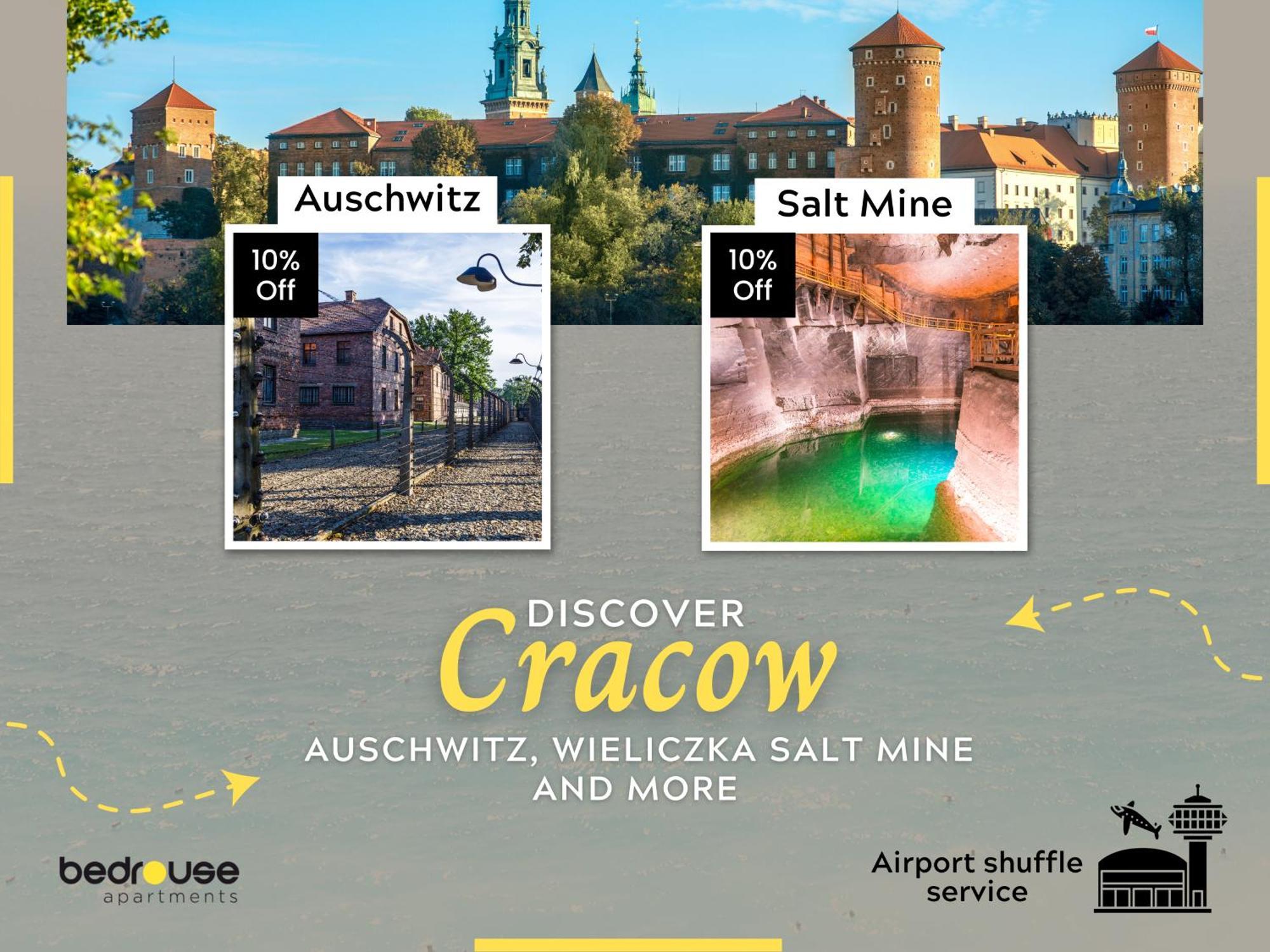 Large 75 M2 Apartment For 6 Guests Next To Wawel Castle Kraków Exteriör bild